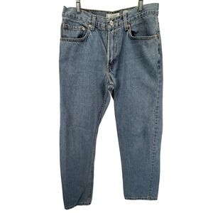 VTG Levi's 505 Regular Fit Classic Men's Blue‎ Y2K Jeans Made in Egypt 33X32